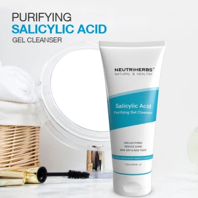 High Quality Organic Beauty Private Label Oil-Control Salicylic Acid Purifying Gel Cleanser