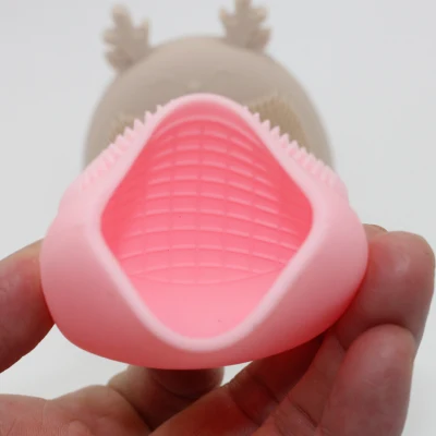 Portable Silicone Face Scrubber Food Grade Silicone Soft Facial Face Wash Brush Cleanser
