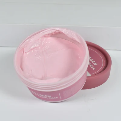 Vegan Kaolin Facial Skin Care Firming Exfoliating Blackhead Collagen Turmeric Face Mud Clay Mask