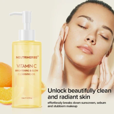 Private Label Skin Care Deep Makeup Remover Vitatmin C Face Cleansing Oil