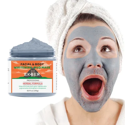 New Arrival Ekber Clay Clearing Mud Mask Organic Kaolin Whitening Cream Face Mask Hot-Selling Moisturizing Foot Mask