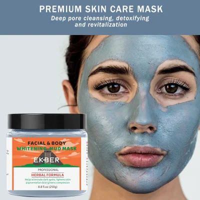 New Arrival Ekber Clay Clearing Mud Mask Organic Kaolin Whitening Cream Face Mask Hot-Selling Moisturizing Foot Mask