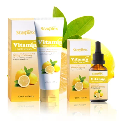 Private Label Starplex Custom Oily Skin Whitening Hydrating Natural Facial Cleanser Vitamin C Face Wash