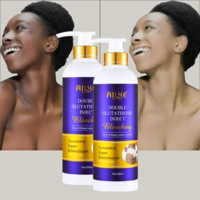 New Face &amp; Body Lotion Ailke Private Label Black Skin Whitening Body Cream Strong Bleaching Body Lotion