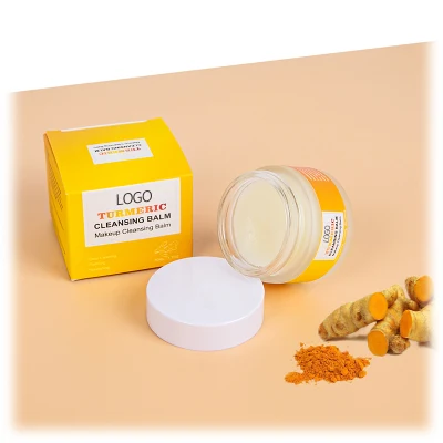 Private Label Raw Honey Acne Turmeric Face Cleansing Balm Makeup Remover Balm