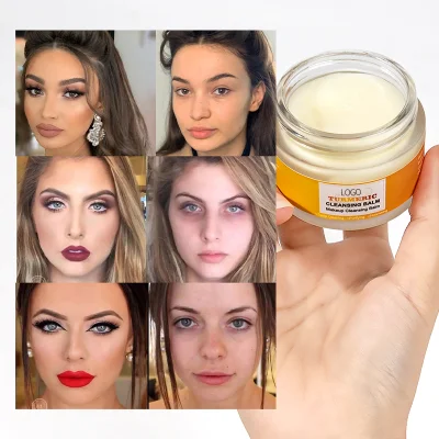 Private Label Raw Honey Acne Turmeric Face Cleansing Balm Makeup Remover Balm