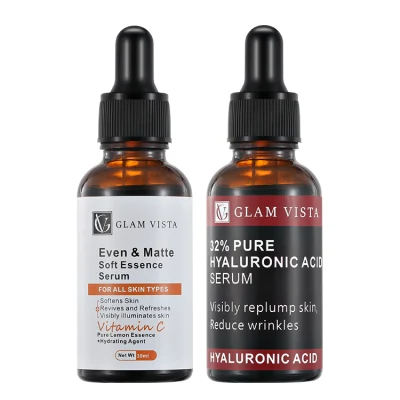 Wholesale Beauty Products Skin Care Anti Aging Whitening Hydrating Hyaluronic Acid Face Serum Softenign Brightening Vitamin C Serum