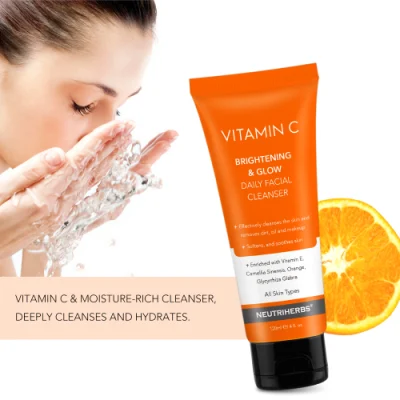 Private Label Vitamin C Face Cleanser for Oily Skin and Dry Skin