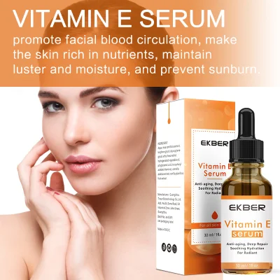 Private Label Anti Aging Whitening Facial Serum with Hyaluronic Acid Hydrating Retinol Moisturizing Vitamin E Serum