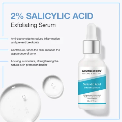 Hyperpigmentation Skin Care Hydrating Salicylic Acid Organic Face Serum with Boxes