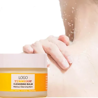 Private Label Raw Honey Acne Turmeric Face Cleansing Balm Makeup Remover Balm