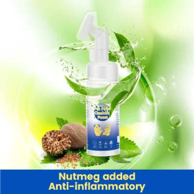Wholesale Pet Supply 150ml Foam with Massage Head Pet Dogs&Cats Paw Deep Cleaning Foam Pet Foot Paw Cleansing Foam