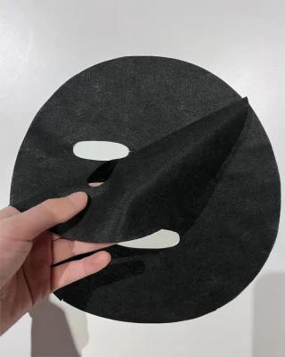 DIY Cloth or Paper Facial Mask Sheet Compressed Cosmetic Charcoal Black Facial Mask