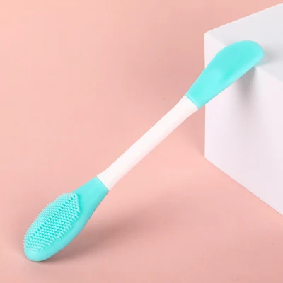 Silicone Portable Mask Stick Soft Bristle Double-Ended Dual-Purpose Makeup Mask Brush, Can Set Logo