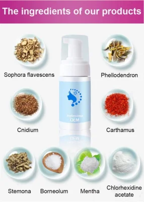 Private Label 100% Organic Foam Feminine Wash for Intimate Vaginal Cleansing