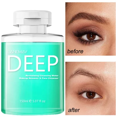 Online Wholesale Ready to Ship Cosmetics Cleanser Natural Micellar Water Makeup Remover Water Gentle Smoothing Amino Acid Makeup Remove Water