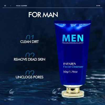Wholesale Oil Control Moisturizing Freshing Face Wash for Men Private Label Skin Care Daily Men Facial Cleanser for Oily Skin