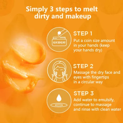 Customize Logo Gently Vegan Paeonia Albiflora Root Extract Makeup Meltaway Cleansing Balm for All Skin Type
