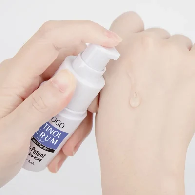 Private Label OEM Skin Care Anti Aging Wrinkle Brightening Hyaluronic Acid + Vitamin E Face Retinol Serum