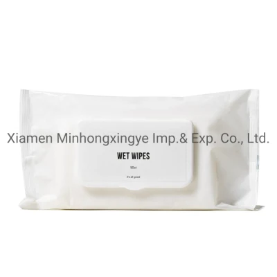 OEM Custom Logo Print Eco Friendly Facial Cleansing Portable Travel Pack Alcohol-Free Wet Tissue Baby Wipes