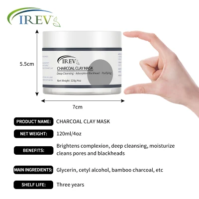 Wholease Mascarilla Hidratante Beauty Skin Care Purifying Removing Blackhead Facial Clay Mask Deep Cleansing Oil Control Black Charcoal Face Mud Mask