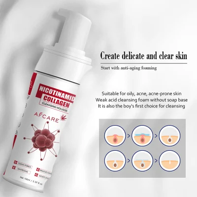 Face Clean and Whitening Facial Foam Cleanser for Cleanser or Makeup Remover
