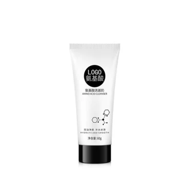 Organic Skin Care Collagen Amino Acid Cleaning Pores Foam Vitamin C Facial Cleanser Cream for Dry Skin