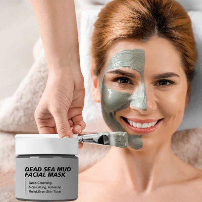 Skin Care Dead Sea Mud Deep Cleaning Anti-Acne Black Head Remove Grey Clay Mud Facial Mask