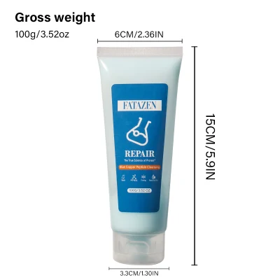 Moisturizing Blue Copper Peptide Face Cleanser Cream Deep Cleansing Smoothing Foaming Repairing Facial Cleanser