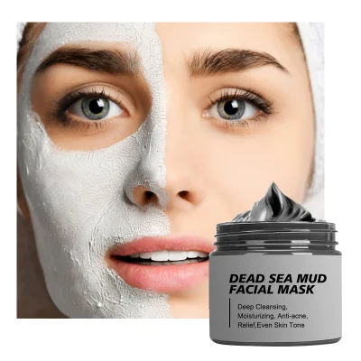 Skin Care Dead Sea Mud Deep Cleaning Anti-Acne Black Head Remove Grey Clay Mud Facial Mask