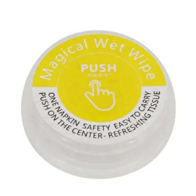 Push Clean Tissue Disposable Makeup Remover Magic Wet Towels Push Cleaning Wet Wipes with Cleansing