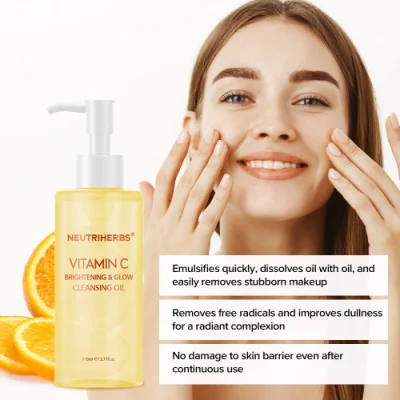 Private Label Skin Care Deep Makeup Remover Vitatmin C Face Cleansing Oil