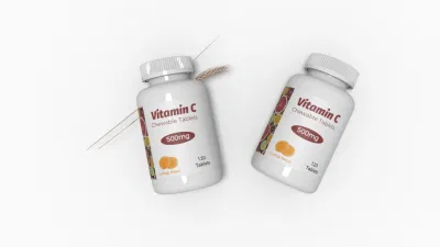Healthcare Supplement Vitamin C 500mg Chewable Tablet Whitening Skin Care OEM Service