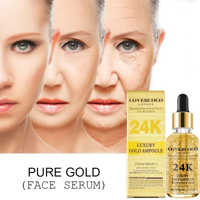 Best Quality Anti-Aging Lightening Whitening 24K Gold Serum