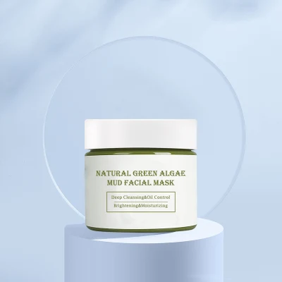 OEM/ODM Natural Green Algae Green Tea Skin Care Oil Control Repairing Clay Mud Facial Mask