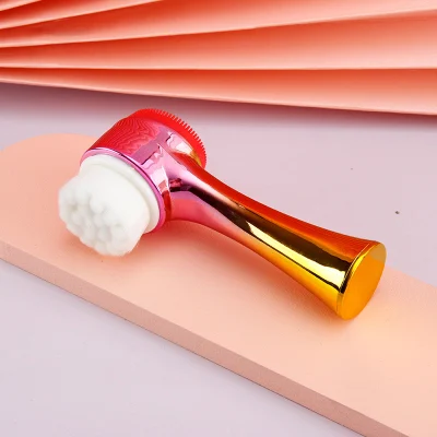 2022 Soft Silicone Face/Facial Silica Cleaning/Cleansing Brush 2 in 1 Personal Beauty Care for Men and Women Skin Scrubber for Pore Cleaner