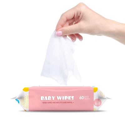 100% Plant Fiber RO Pure Water Baby Wet Wipes for Cleansing