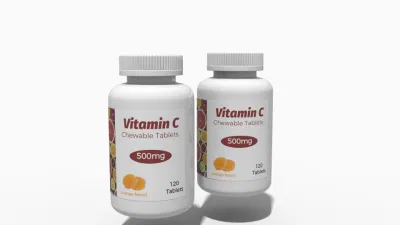 Healthcare Supplement Vitamin C 500mg Chewable Tablet Whitening Skin Care OEM Service