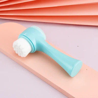2022 Soft Silicone Face/Facial Silica Cleaning/Cleansing Brush 2 in 1 Personal Beauty Care for Men and Women Skin Scrubber for Pore Cleaner