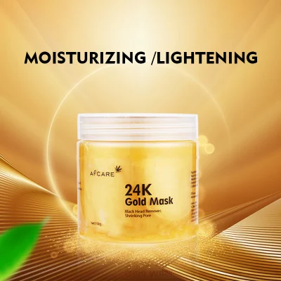Wholesales Beauty Cosmetics Anti-Aging Moisturizing Pore Cleansing 24K Gold Peel off Facial Mask