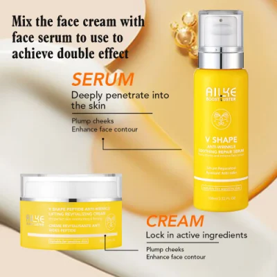 Private Label Face Skin Care Serum OEM Organic Anti Aging Brightening Wrinkle Face Peptide Facial Serum