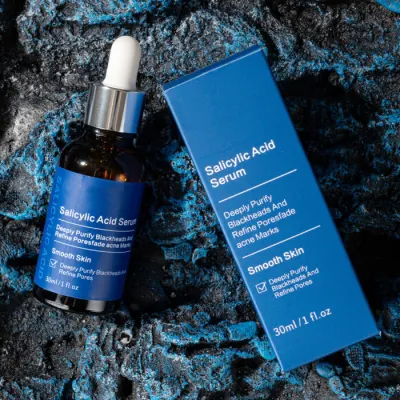 Wholesale Factory Price Private Label Aha Salicylic Acid Face Care Anti-Aging Rejuvenating Hydrating Reduce Wrinkles Essence Exfoliant Facial Serum