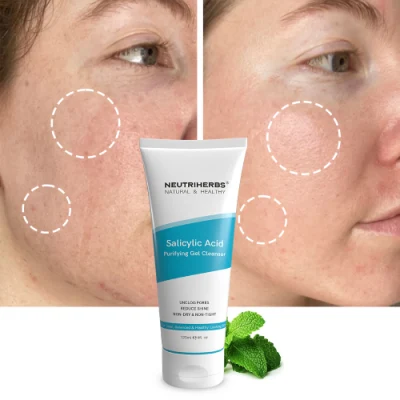 High Quality Organic Beauty Private Label Oil-Control Salicylic Acid Purifying Gel Cleanser