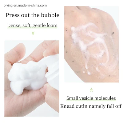 OEM Aloe Vera Deep Cleansing Exfoliating Face Cleaner Mousse Moisturizing Brightening Foam Face Wash Facial Cleanser