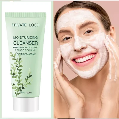 OEM Whitening Pore Cleaner Skin Care Face Cream Removes Dirt Aloe Vera Cleanser