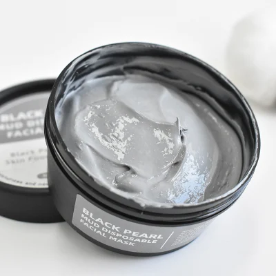 Best Selling Products Private Label Organic Mud Facial Mask Skin Care Black Pearl Clay Face Mask