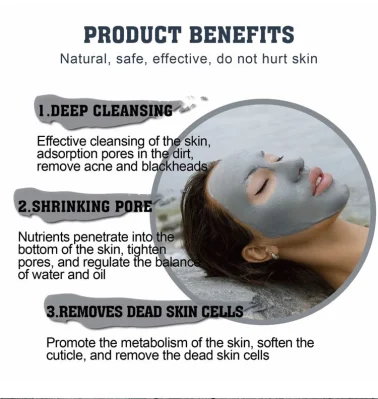 Professional Skin Care Dead Sea Clay Mud Mask Deep Cleansing Oil Balance