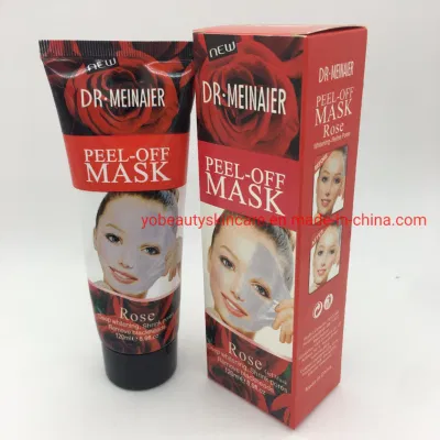 OEM Rose Peel-off Mask Whitening Refine Pores Facial Mask with 120ml
