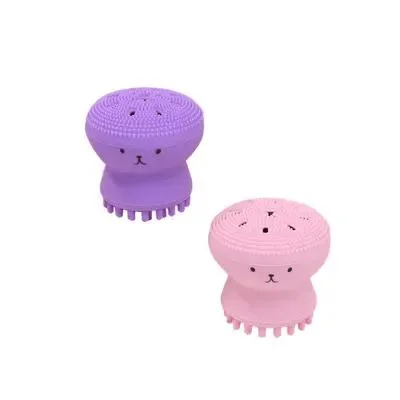 Octopus Double Head Facial Scrubber Silicone Facial Cleanser Brush