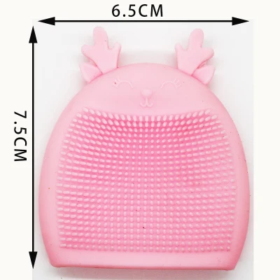 Portable Silicone Face Scrubber Food Grade Silicone Soft Facial Face Wash Brush Cleanser